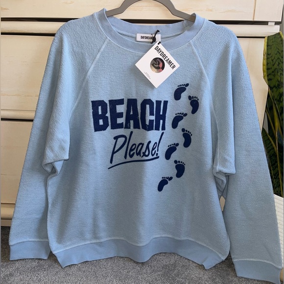 NWT DAYDREAMER Beach Please Sweatshirt Size Large - Picture 2 of 5
